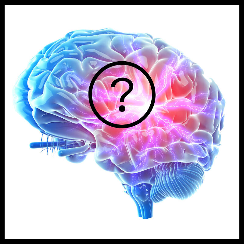 A brain with a question mark on it - Best Brain Supplement for Focus and Mental Clarity